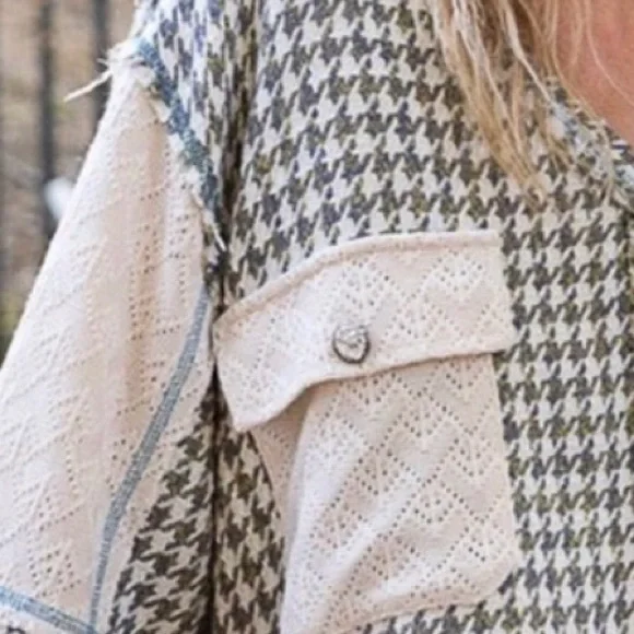 POL Houndstooth Knit Sweater - Picture 5 of 5